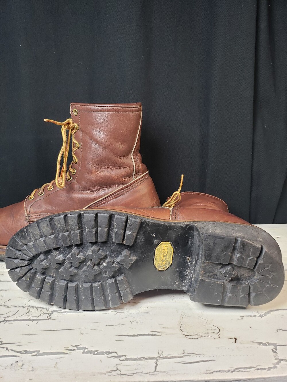 Red Wing 'Non-Steel Toe' Vintage Logger Boots, style 618 - Men's size 12 D - Picture 10 of 16